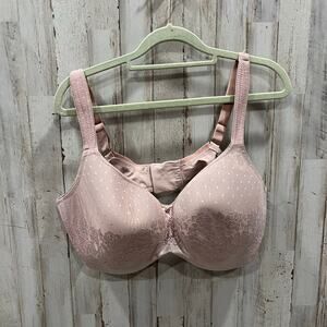 Soma Pink Floral Lace Overlay Stunning Support Balconet Bra Women’s 40DDD